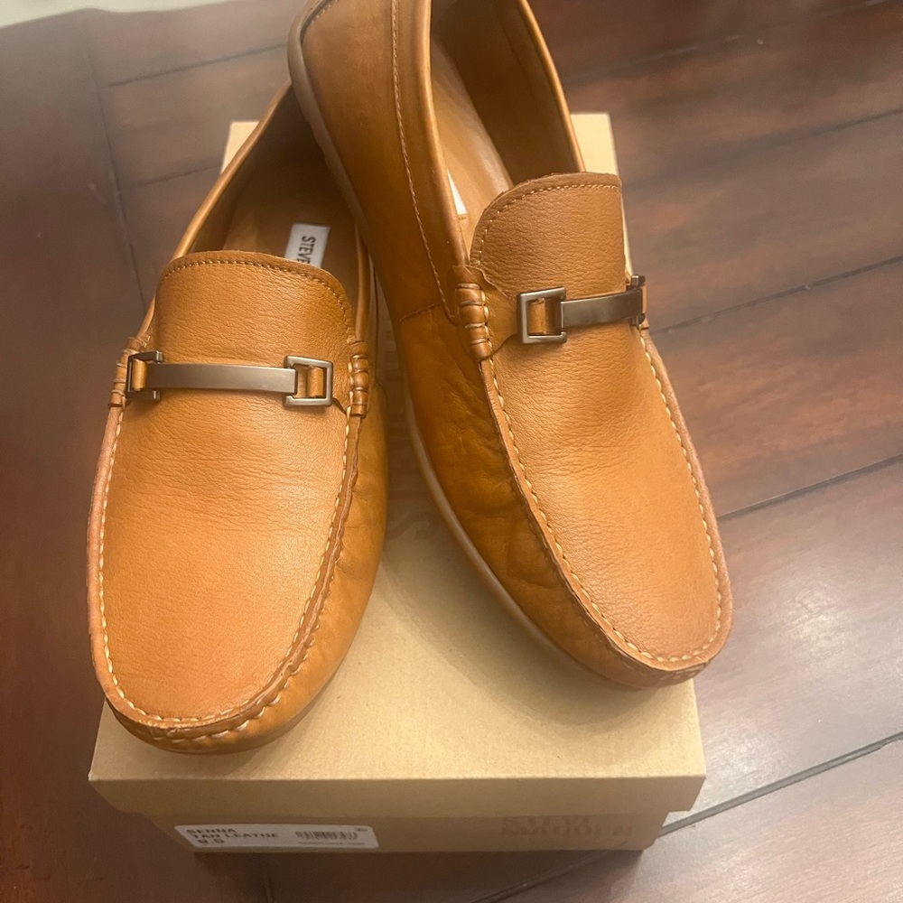 Steve Madden Brown Leather Loafers